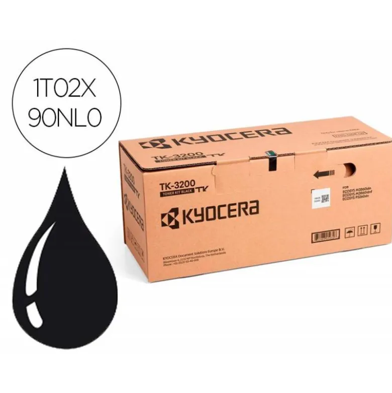 TONER KYOCERA NEGRO 40.000 PAG TK-3200 ECOSYS P3260DN