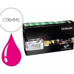 TONER LASER LEXMARK C736H1MG MAGENTA 10000 PAGINAS