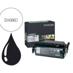 TONER LEXMARK LASER 12A6860 T620 / T622 COLOR NEGRO