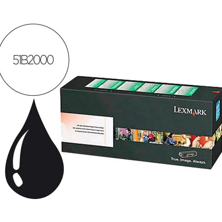 TONER LEXMARK LASER 51B2000 MS 317DN/ 417DN / 517DN / 617DN / MX 317DN / 417DE / 517DE / 617DE NEGRO 2500