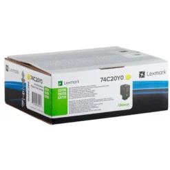 TONER LEXMARK LASER 74C20Y0 CX725DE / CS720DE / CS725DE AMARILLO 3000 PAGINAS