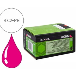 TONER LEXMARK LASER 702HME CS310DN / CS410 DN MAGENTA 3000 PAGINAS