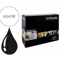 TONER LEXMARK X654X31E LASER COLOR NEGRO