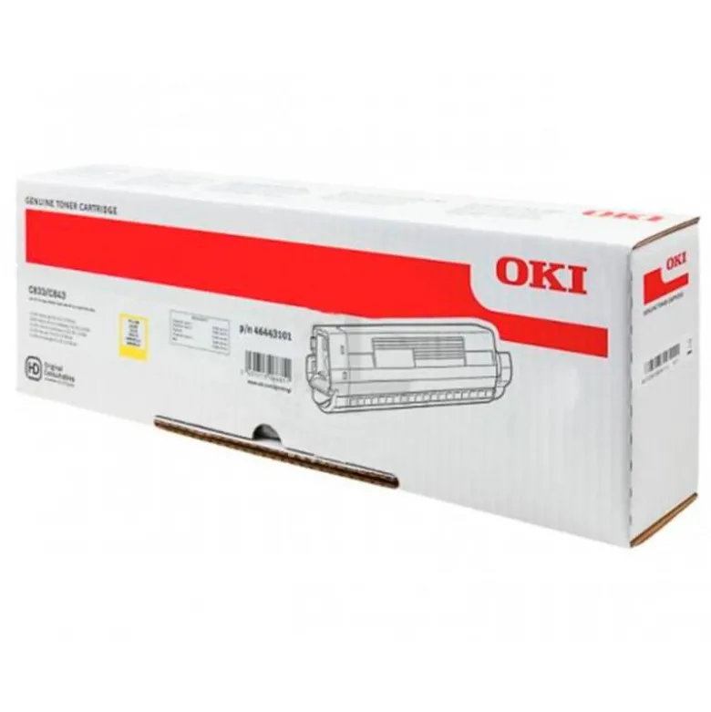 TONER OKI LASER 46443101 C833 / C843 AMARILLO 10000 PAGINAS