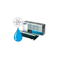 Toner original Samsung CLT-C406S/ELS Color Cian