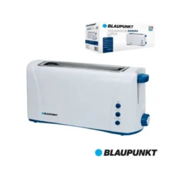 TOSTADOR BLAUPUNKT BOCA ANCHA 220V-1000W TERMOSTATO 6 NIVELES BOTON PARADA COLOR BLANCO
