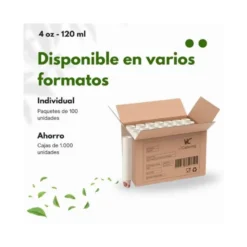 Vaso termico carton 120 cc Paquete de 50 unidades