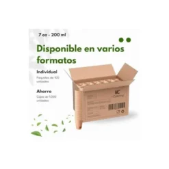 Vaso termico carton 200 cc Paquete de 50 unidades