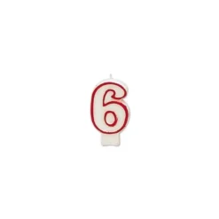 Velas cumpleaños numero 6