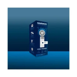 VENTILADOR DE MANO DAEWOO HIGH POWER 10W 80 VELOCIDADES RECARGABLE COLOR BLANCO