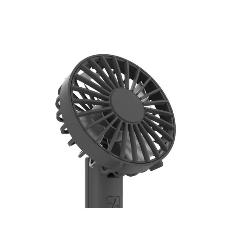 VENTILADOR DE MANO DAEWOO HIGH POWER 5W 3 VELOCIDADES RECARGABLE USB-C COLOR NEGRO