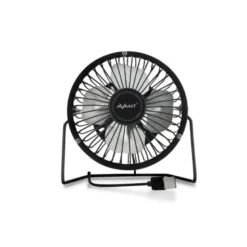 VENTILADOR SOBREMESA AVANT 3W DIAMETRO 100 MM ALIMENTACION USB LONGITUD CABLE 1 MT COLOR NEGRO