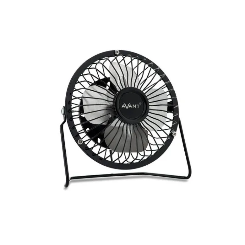 VENTILADOR SOBREMESA AVANT 3W DIAMETRO 100 MM ALIMENTACION USB LONGITUD CABLE 1 MT COLOR NEGRO