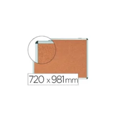 VITRINA DE ANUNCIOS BI-OFFICE FONDO CORCHO DE INTERIOR MARCO DE ALUMINIO 720X981 MM