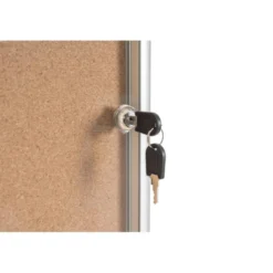 VITRINA DE ANUNCIOS BI-OFFICE FONDO CORCHO DE INTERIOR MARCO DE ALUMINIO 720X981 MM