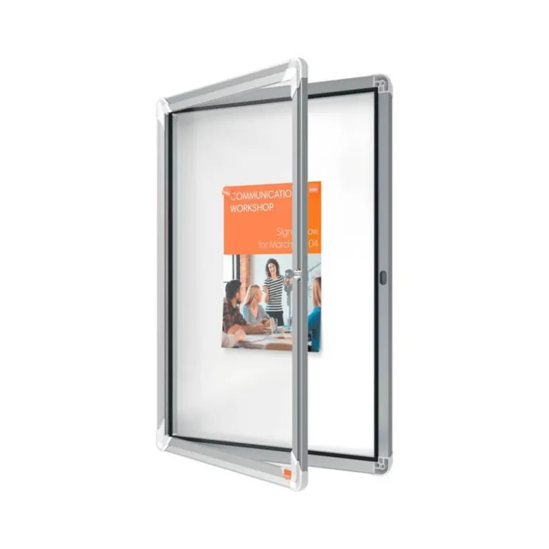 VITRINA DE ANUNCIOS NOBO PREMIUM PLUS MAGNETICA DE EXTERIOR 4 X DIN A4 532X692X45 MM