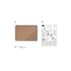 VITRINA DE ANUNCIOS NOBO PREMIUM PLUS CORCHO 4 X DIN A4 532X692X37 MM