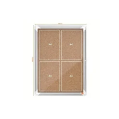 VITRINA DE ANUNCIOS NOBO PREMIUM PLUS CORCHO 4 X DIN A4 532X692X37 MM