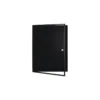 VITRINA DE ANUNCIOS BI-OFFICE NEW GEN MAGNETICA ACERO LACADO 9XA4 PARA INTERIOR COLOR NEGRO 696X933X36 MM