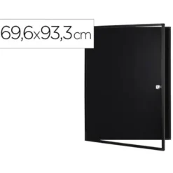 VITRINA DE ANUNCIOS BI-OFFICE NEW GEN MAGNETICA ACERO LACADO 9XA4 PARA INTERIOR COLOR NEGRO 696X933X36 MM