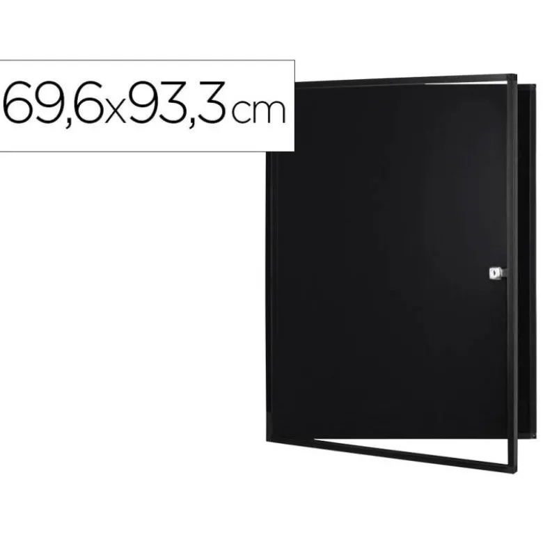VITRINA DE ANUNCIOS BI-OFFICE NEW GEN MAGNETICA ACERO LACADO 9XA4 PARA INTERIOR COLOR NEGRO 696X933X36 MM