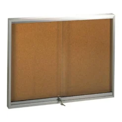 Vitrina de anuncios q-connect marco de aluminio medidas 1000 x 2000 mm.