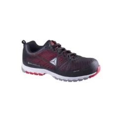 Zapatos de seguridad de Poliuretano marca DeltaPlus Negro y Rojo talla 45