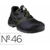 ZAPATOS DE SEGURIDAD DELTAPLUS PIEL CRUPON PIGMENTADA SUELA PU BI DENSIDAD COLOR NEGRO TALLA 46
