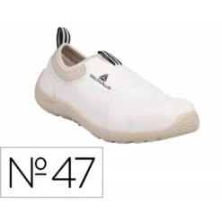 ZAPATOS DE SEGURIDAD DELTAPLUS MICROFIBRA PU SUELA PU MONO-DENSIDAD COLOR BLANCO TALLA 47