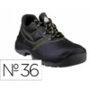 ZAPATOS DE SEGURIDAD DELTAPLUS PIEL CRUPON PIGMENTADA SUELA PU BI DENSIDAD COLOR NEGRO TALLA 36