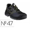 ZAPATOS DE SEGURIDAD DELTAPLUS PIEL CRUPON PIGMENTADA SUELA PU BI DENSIDAD COLOR NEGRO TALLA 47