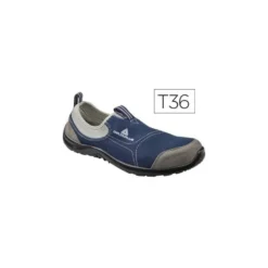 Zapatos de seguridad marca Deltaplus poliester talla 36