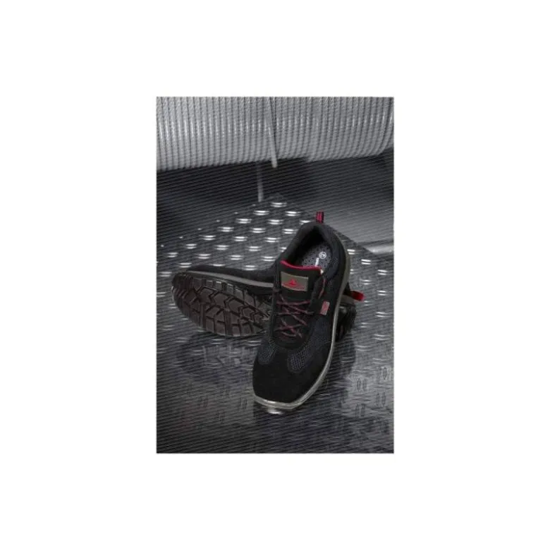 Zapatos de seguridad marca Deltaplus piel de serraje afelpado talla 40