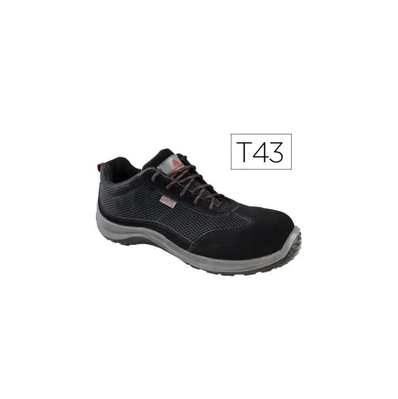 Zapatos de seguridad marca Deltaplus piel de serraje afelpado talla 43